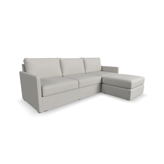 Flex 99 Upholstered Modular Sofa with Bumper Ottoman - 101 x 35 x 37
