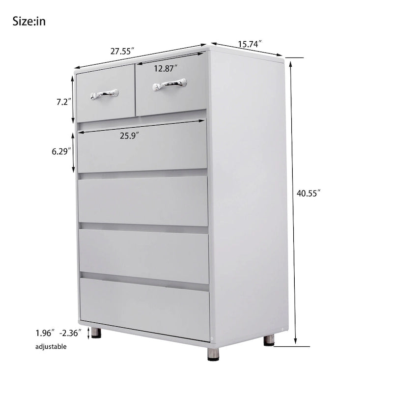 Nestfair Modern 6-drawer Dresser