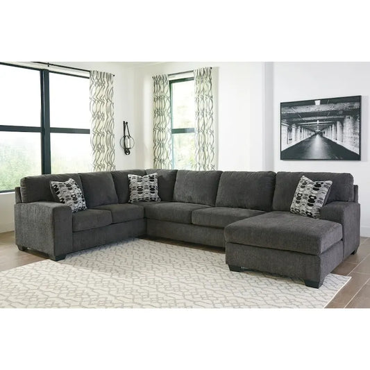 Ballinasloe 3-Piece Sectional - Smoke