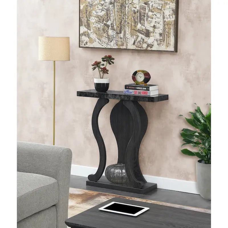 Convenience Concepts Newport Terry B Console Table with Shelf