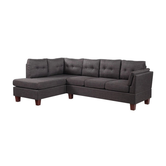 Dalia Linen Modern Sectional Sofa with Left Facing Chaise