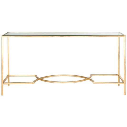 SAFAVIEH Colette Gold Console - 63 x 16 x 32 - 63Wx16Dx32H