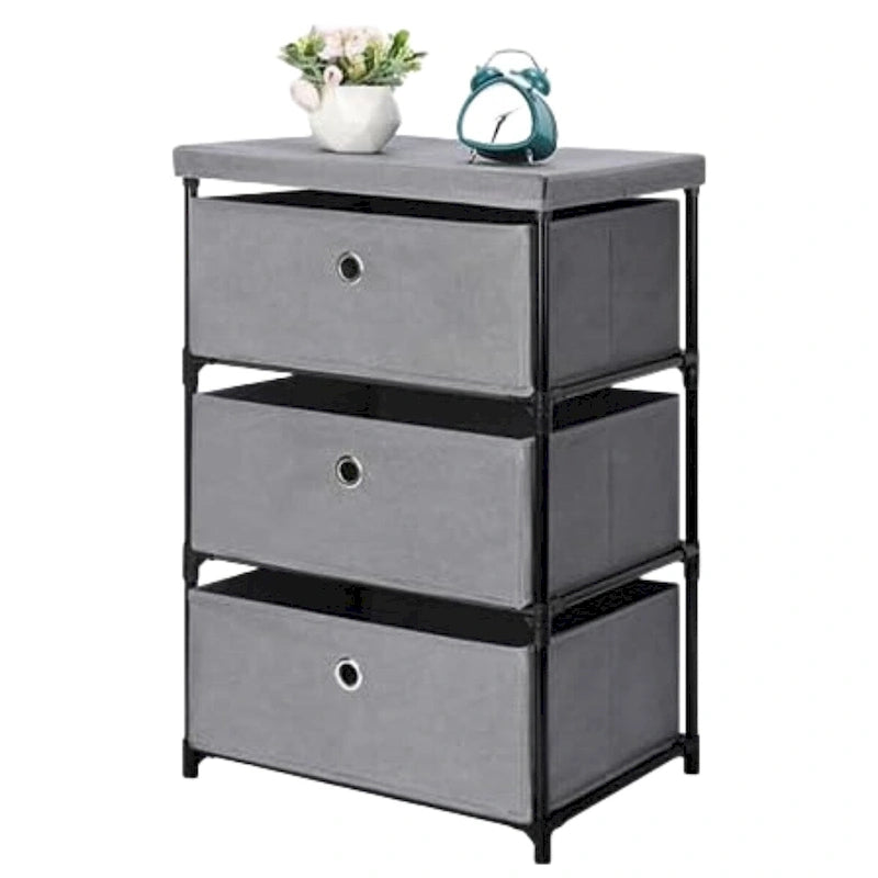 3 Drawers Nightstands Dresser for Bedroom Closet Nursery Dormitory Living Room