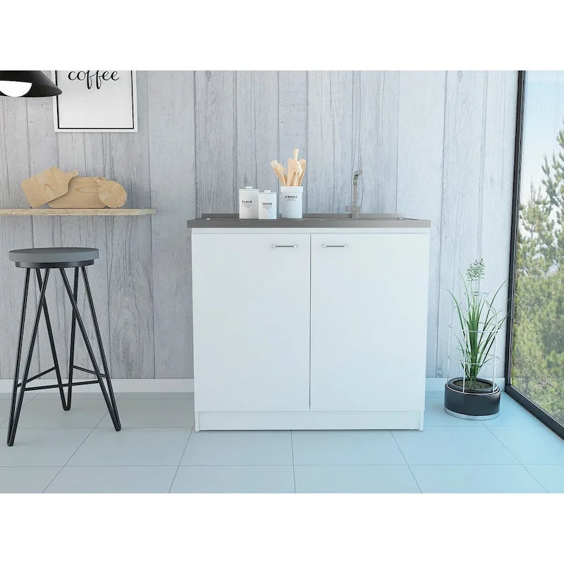 Brookeline Rectangle 2-Door Utility Sink and Cabinet