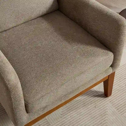 Modern Accent Wingback Chair,Polyester Blend High Back Reading Chair ,Upholstered Armchair Club Chair