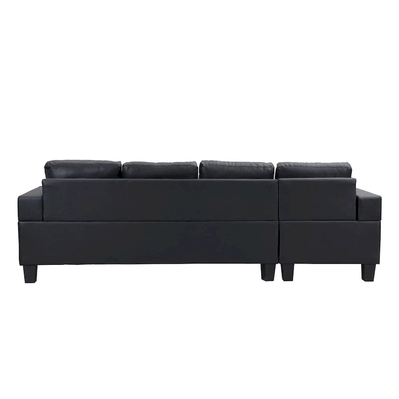 Modern 4-Seat L-Shaped Sectional Sofa with Lounge Chaise