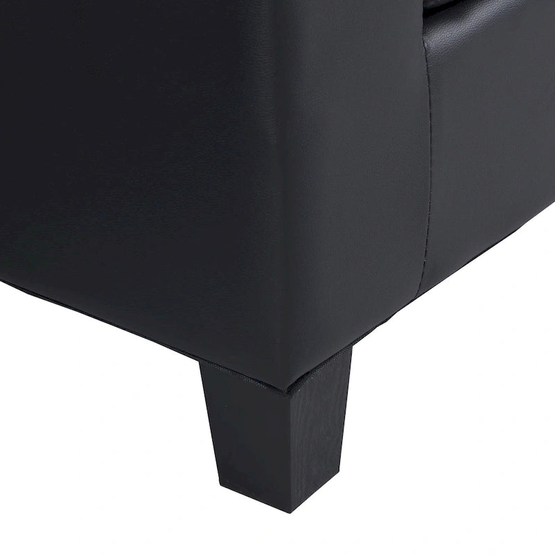 Modern 4-Seat L-Shaped Sectional Sofa with Lounge Chaise