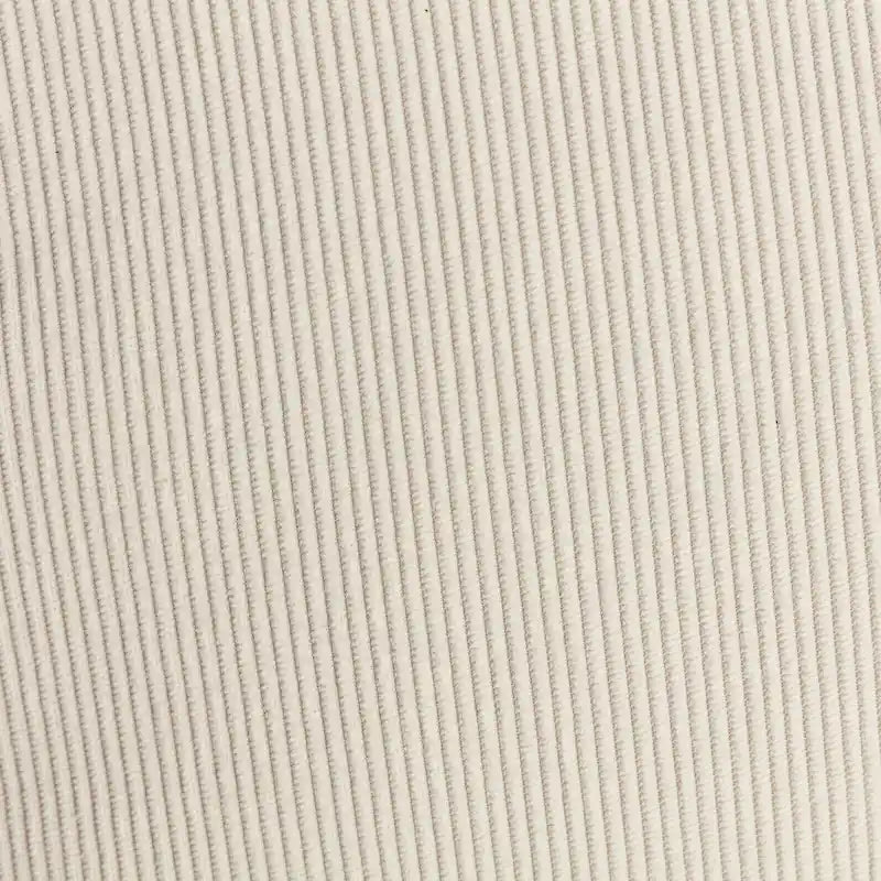 Corduroy Rocker Recliner with Footrest and PU Leather Leg