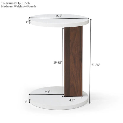 2 Set Coffee table,Rotating Table with 2 Drawers,High wood 2-Tier Center Table with Storage,Square Table with Swivel Tabletop