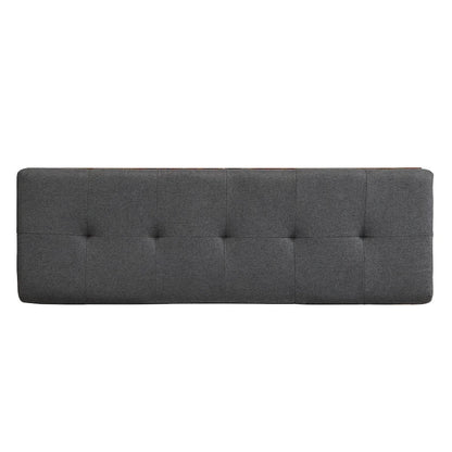 49 Entryway Shoe Storage Bench with Double Doors & Padded Cushion,Space-Saving Ottoman