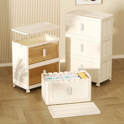 19.69 Side Wide Folding Storage Cabinet