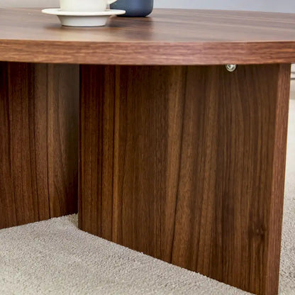 Modern Round MDF Coffee Table Durable Living Room Center Table