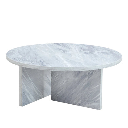 Modern Round MDF Coffee Table Durable Living Room Center Table