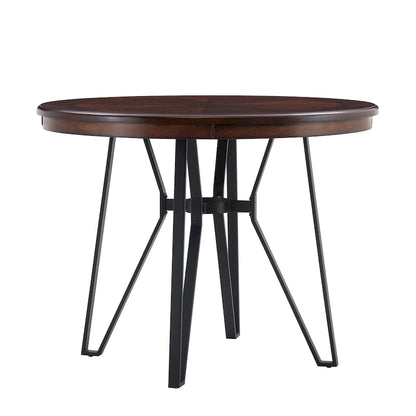 Netia 5-Piece Counter-Height Bar Set with Boucle Upholstered Chairs and Metal Table Base by Christopher Knight Home
