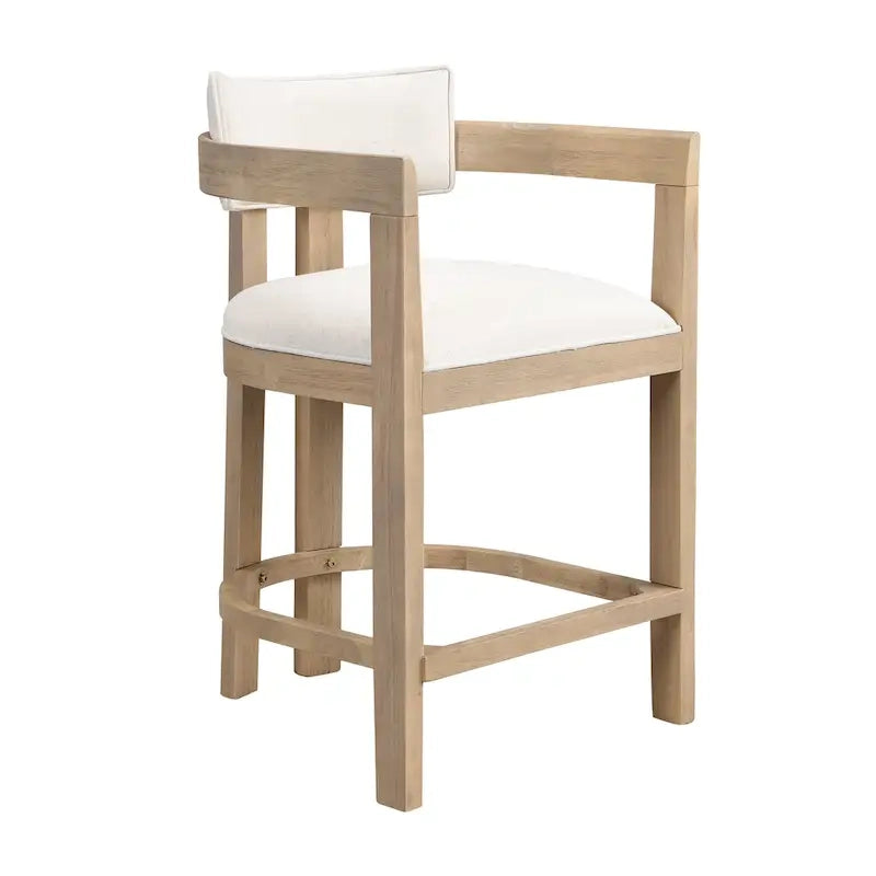Netia 5-Piece Counter-Height Bar Set with Boucle Upholstered Chairs and Metal Table Base by Christopher Knight Home
