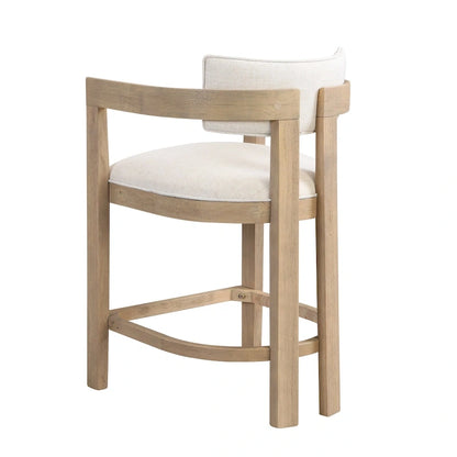 Netia 5-Piece Counter-Height Bar Set with Boucle Upholstered Chairs and Metal Table Base by Christopher Knight Home