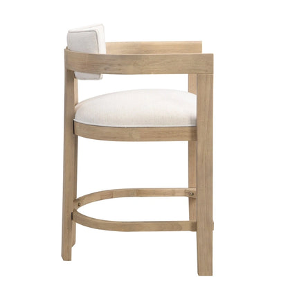 Netia 5-Piece Counter-Height Bar Set with Boucle Upholstered Chairs and Metal Table Base by Christopher Knight Home