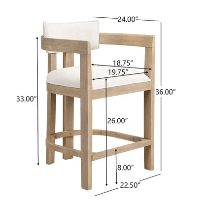 Netia 5-Piece Counter-Height Bar Set with Boucle Upholstered Chairs and Metal Table Base by Christopher Knight Home