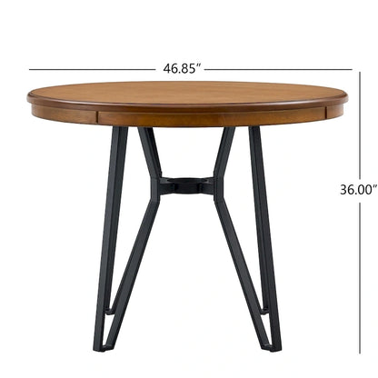 Netia 5-Piece Counter-Height Bar Set with Boucle Upholstered Chairs and Metal Table Base by Christopher Knight Home
