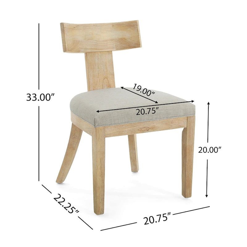 Fescue Fabric and Rubberwood 5 Piece Dining Set by Christopher Knight Home