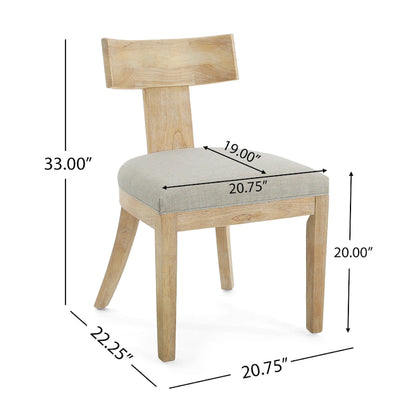 Fescue Fabric and Rubberwood 5 Piece Dining Set by Christopher Knight Home