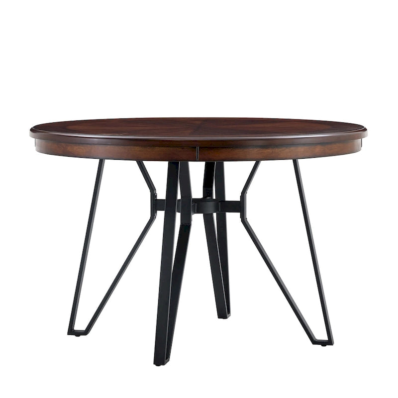 Christopher Knight Home Round Dining Table with Metal Base - 46.85 W x 46.85 D x 30 H