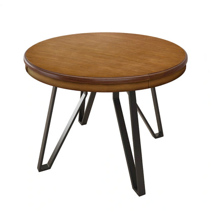 Christopher Knight Home Round Dining Table with Metal Base - 46.85 W x 46.85 D x 30 H