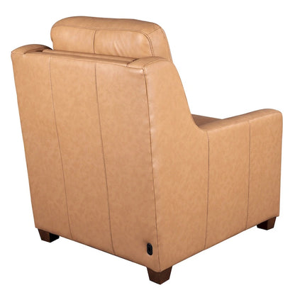 Genuine Leather Recliner Sofa 33 Triple-Motor Power Zero-Wall Reclining Couch with USB&USB-C Port