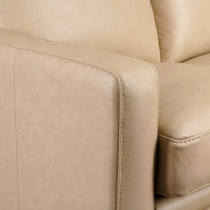 Genuine Leather Recliner Sofa 33 Triple-Motor Power Zero-Wall Reclining Couch with USB&USB-C Port
