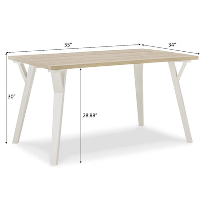 Kitchen Dining Table and Chair Sets Wooden Dining Table and Chair Sets with Windsor Chairs for Kitchen Dining Room