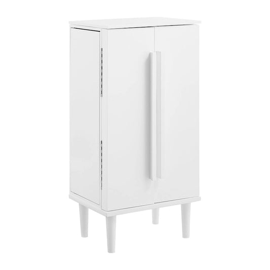 Jewelry Armoire on Tapered Legs - 38 - White