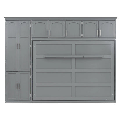 Queen Smart Murphy Bed with Wardrobe & Storage, Customizable System