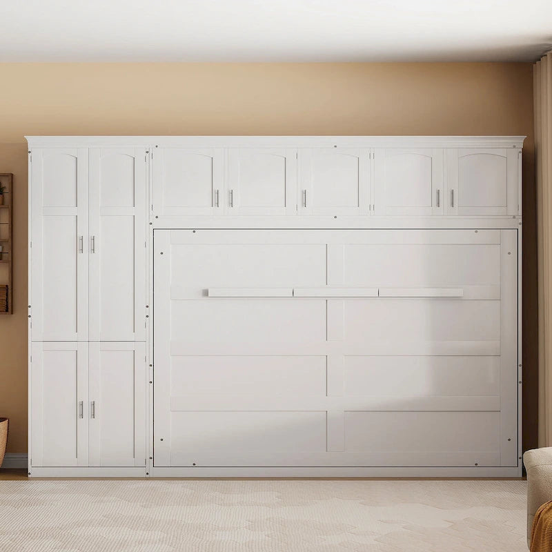 Queen Smart Murphy Bed with Wardrobe & Storage, Customizable System