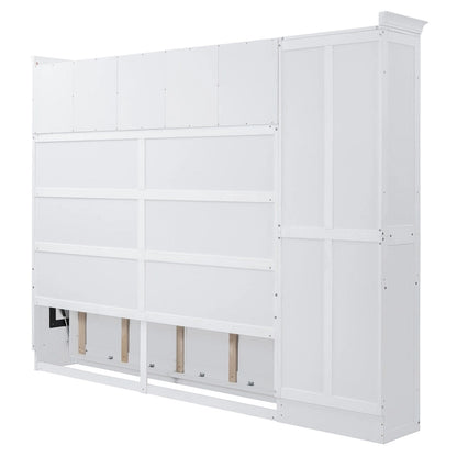 Queen Smart Murphy Bed with Wardrobe & Storage, Customizable System