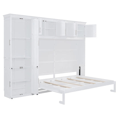 Queen Smart Murphy Bed with Wardrobe & Storage, Customizable System