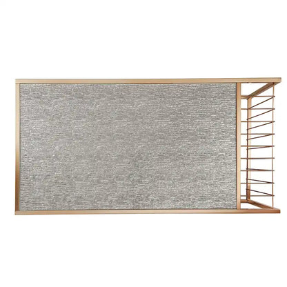 Astor Champagne Gold Finish Textured Mirror Top Nesting Coffee Table by iNSPIRE Q Bold