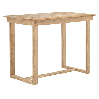 5 Pcs Counter Height Dining Table Set, Solid Wood Kitchen Dining Table Set with Rectangular Dining Table and 4 Dining Chairs