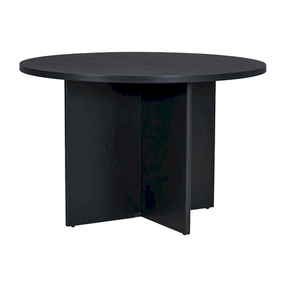 4 People Round Dining Table Set, 5 Piece Kitchen Table Set with Round Dining Table and 4 Upholstered Dining Chairs
