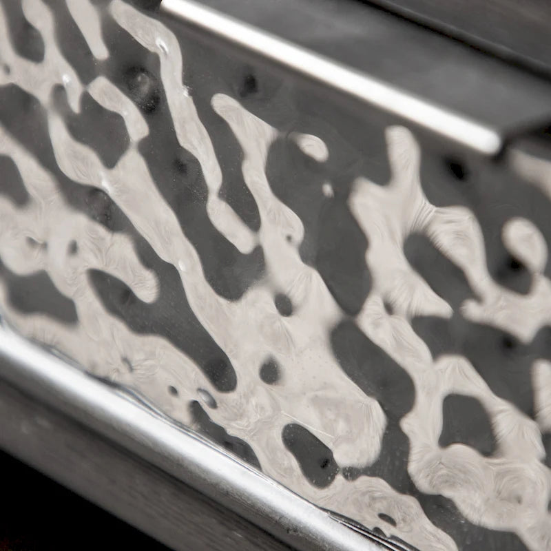 Furniture of America Piez Modern Ash Grey Wood 2-Drawer Sofa Table with Open Shelf