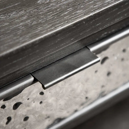 Furniture of America Piez Modern Ash Grey Wood 2-Drawer Sofa Table with Open Shelf