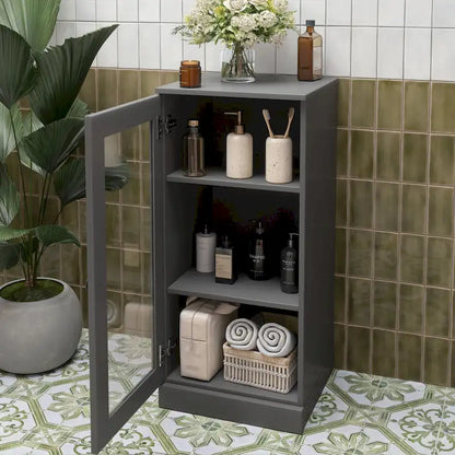100% Solid Wood 16.5 Bathroom Cabinet with Optional Doors by Palace Imports