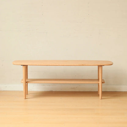 Christopher Knight Home - Hudson Solid Oak Coffee Table with Storage Shelf for Living Room & Home Office
