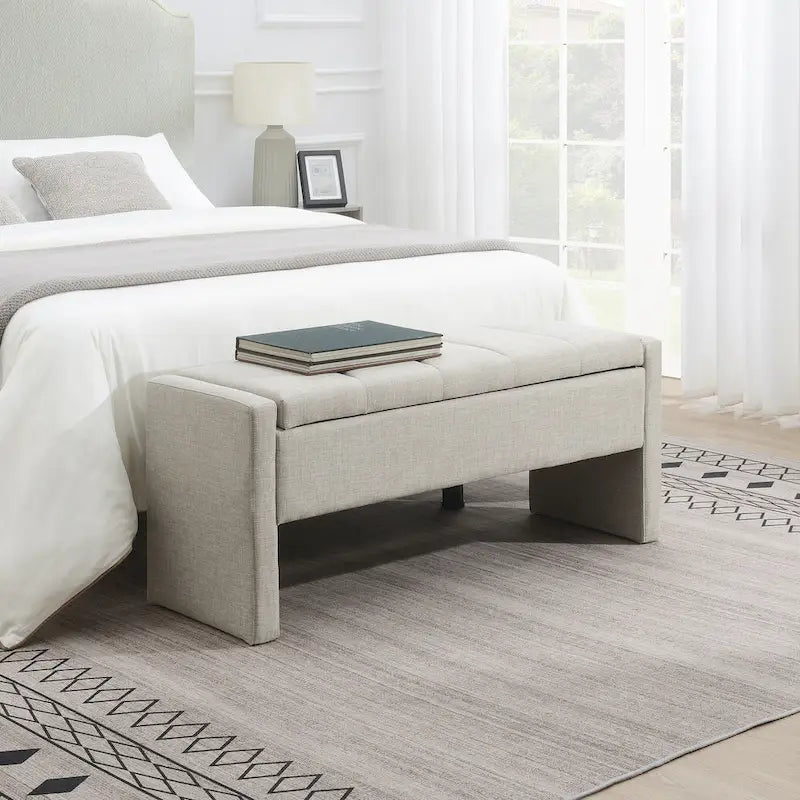 GDFStudio- Alice Foam Bed End Bench with Storage