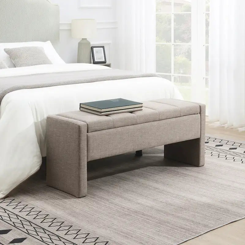 GDFStudio- Alice Foam Bed End Bench with Storage