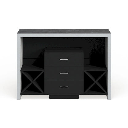 Furniture of America Mystal Industrial Concrete-like 3-drawer Buffet