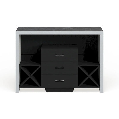 Furniture of America Mystal Industrial Concrete-like 3-drawer Buffet
