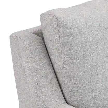 Cade Grey Fabric Sofa with Gold Metal Legs by iNSPIRE Q Modern