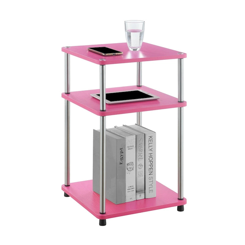 Convenience Concepts Designs2Go No Tools 3 Tier End Table