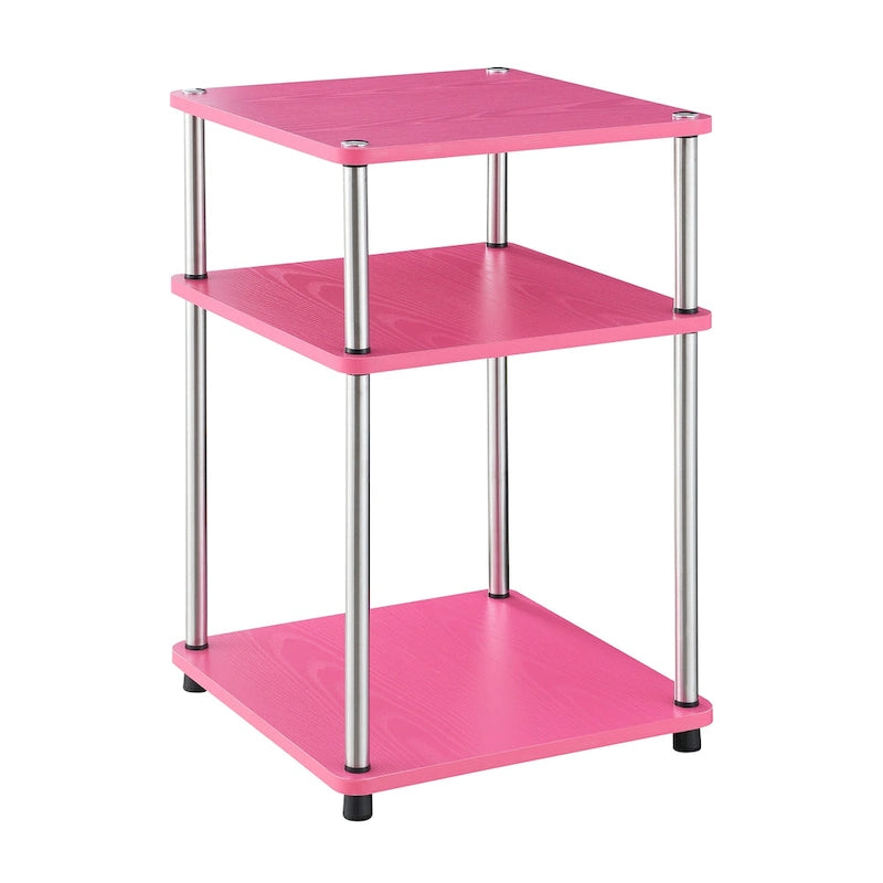 Convenience Concepts Designs2Go No Tools 3 Tier End Table