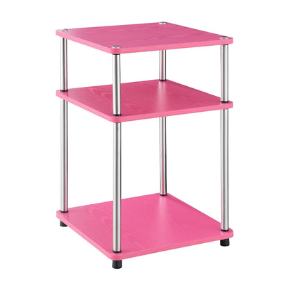 Convenience Concepts Designs2Go No Tools 3 Tier End Table